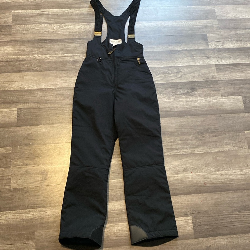 Women's Black Ski Bib Overalls